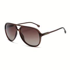VIVIENFANG Retro Polarized Sunglasses TR90 Gradient Lenses UV Protection