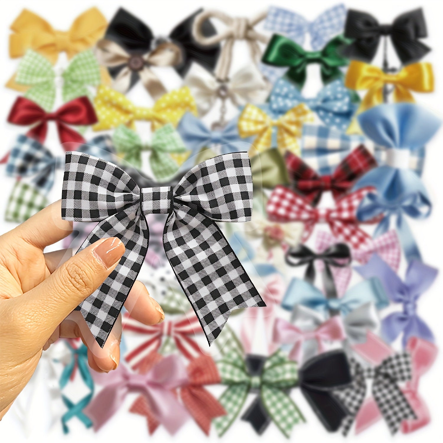 50pcs Colorful Bow Stickers Vinyl Decals Scrapbooking Laptops Water Bottles More