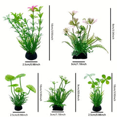 Green Artificial Aquarium Plants Fish Tank Ornaments