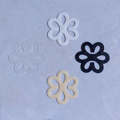 4pcs Flower Bra Strap Clips Non-slip Buckle Women's Lingerie Accessories