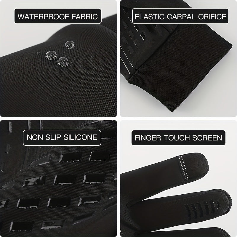 Warm Windproof Touch Screen Gloves For Cycling Driving