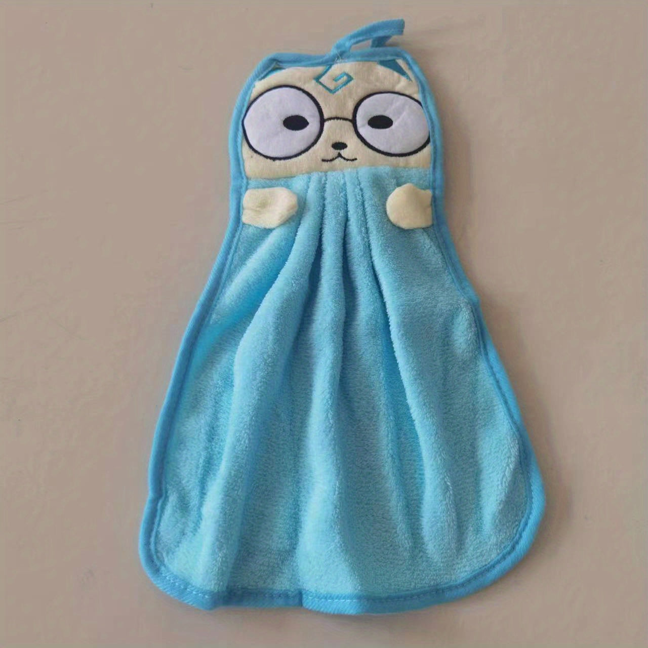 Cat Pattern Hanging Towel Absorbent Soft Towel
