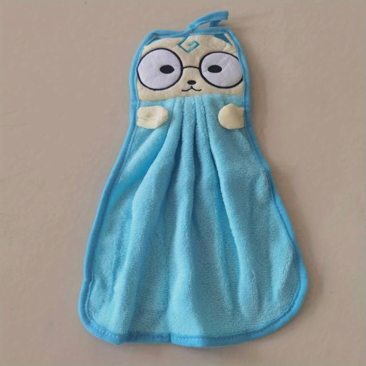 Cat Pattern Hanging Towel Absorbent Soft Towel