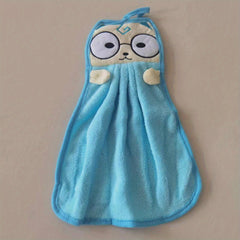 Cat Pattern Hanging Towel Absorbent Soft Towel