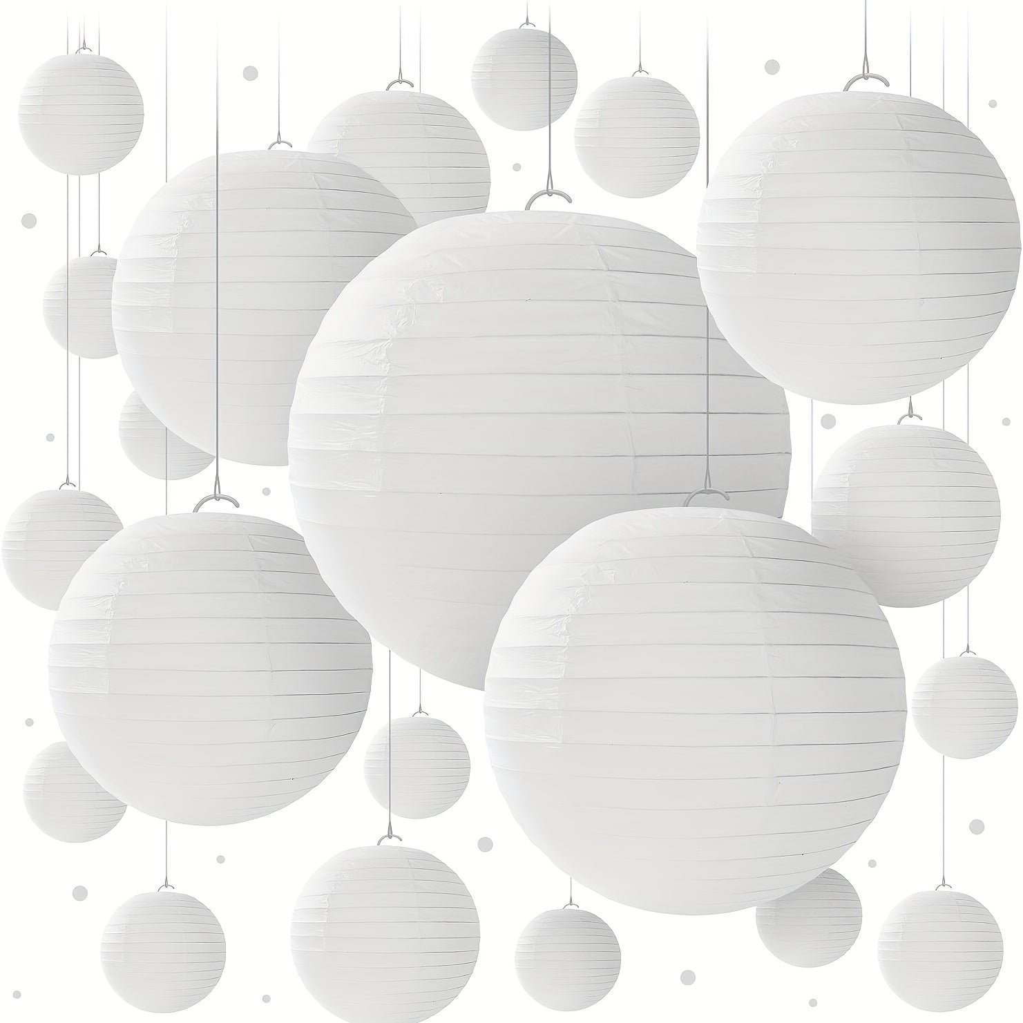 25pcs Paper Lantern Set Party Decorations Birthdays Weddings