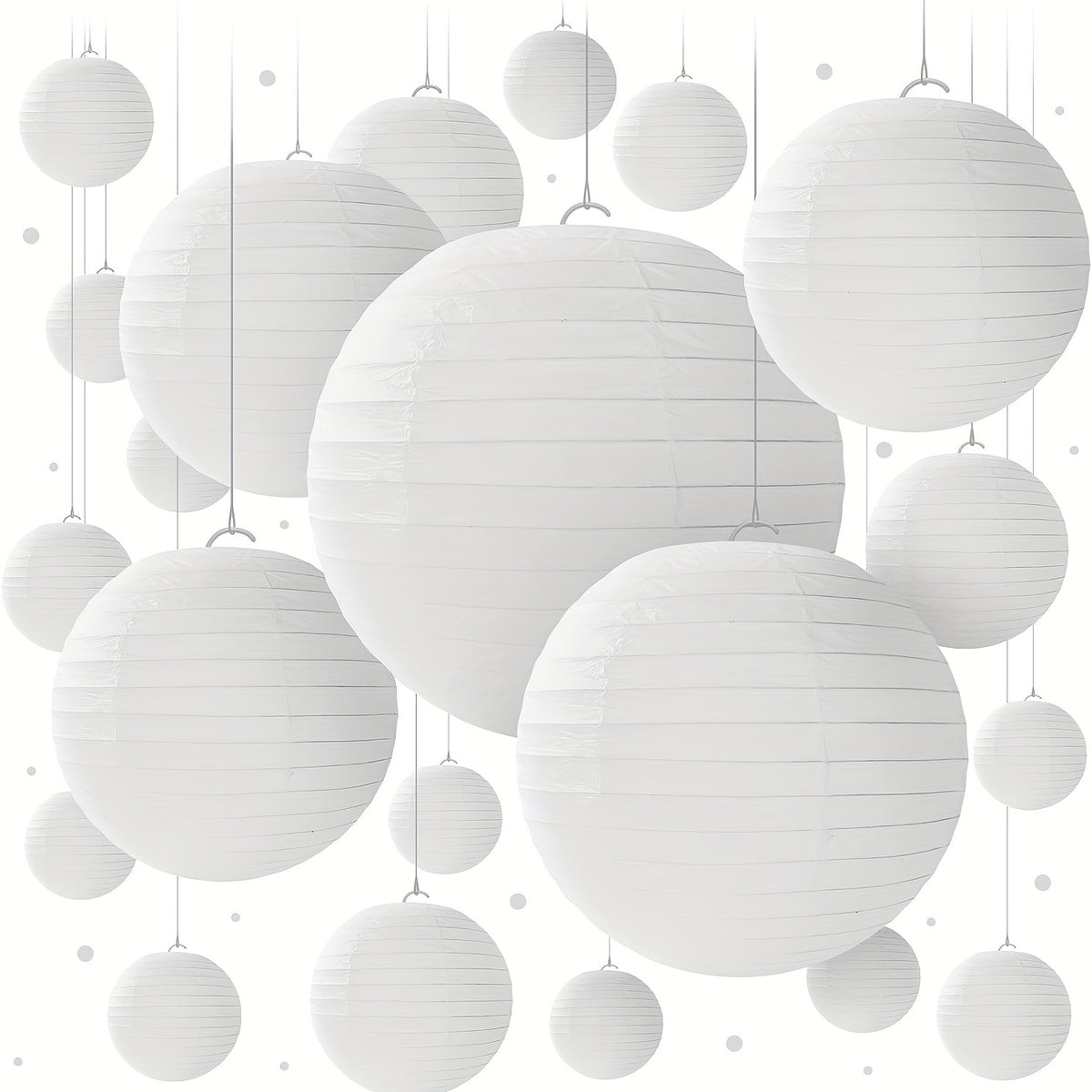 25pcs Paper Lantern Set Party Decorations Birthdays Weddings