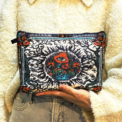Gothic Pattern Carry On Bag Vintage Makeup Pouch