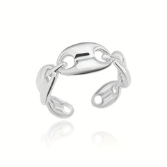 Normcore U To U Golden Cuff Ring 18k Plated Stainless Steel