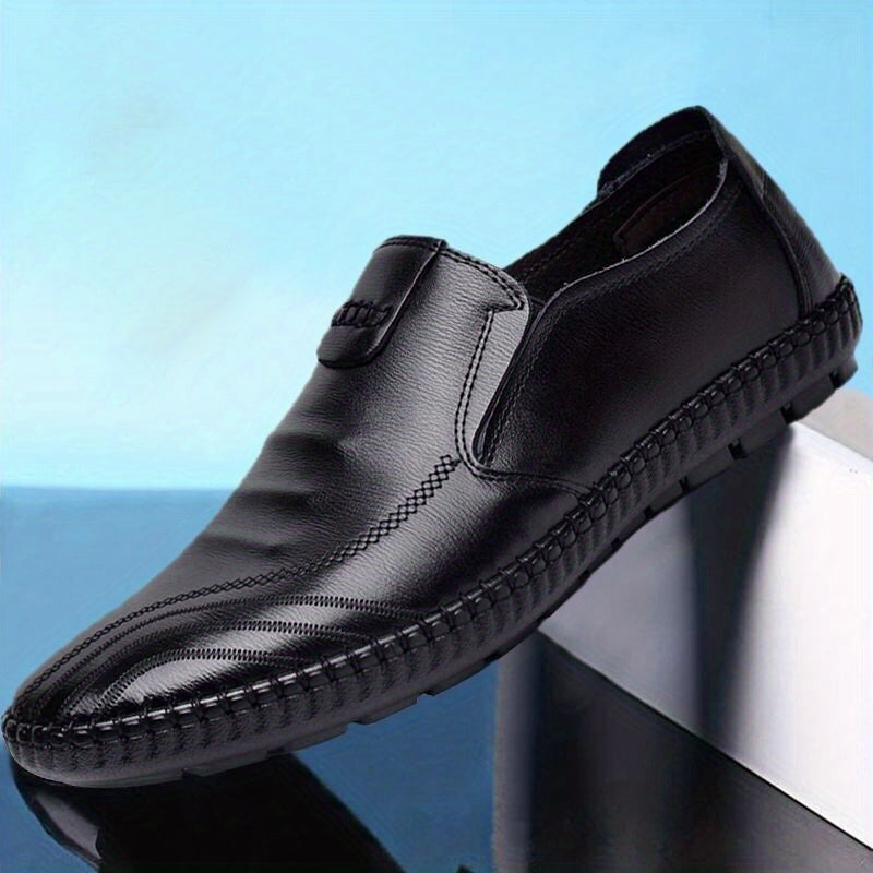 Men's Stitch Detail Loafer Shoes Non-slip Driving Shoes