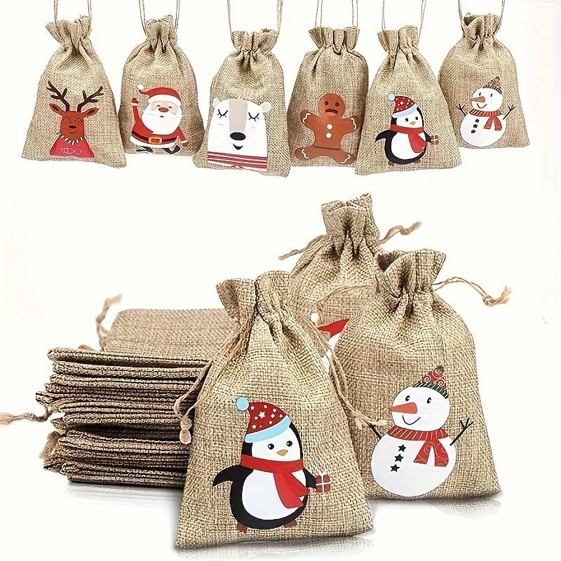 Christmas Jute Gunny Bag Christmas Jute Bag Christmas Gift