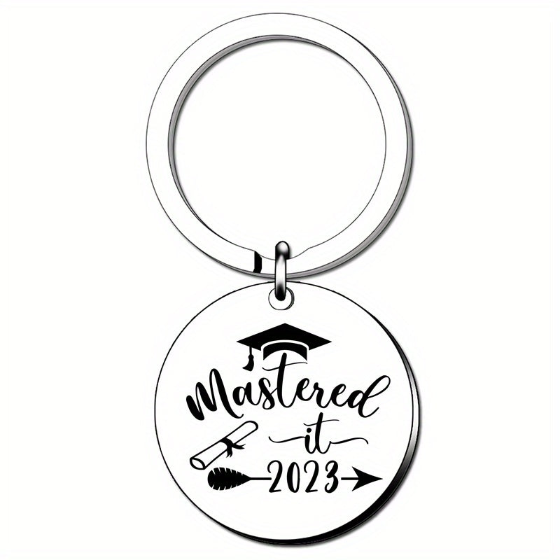 Graduation Keychain For Class Of Round And Rectangle Inspirational Gift Key Ring