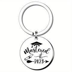 Graduation Keychain For Class Of Round And Rectangle Inspirational Gift Key Ring