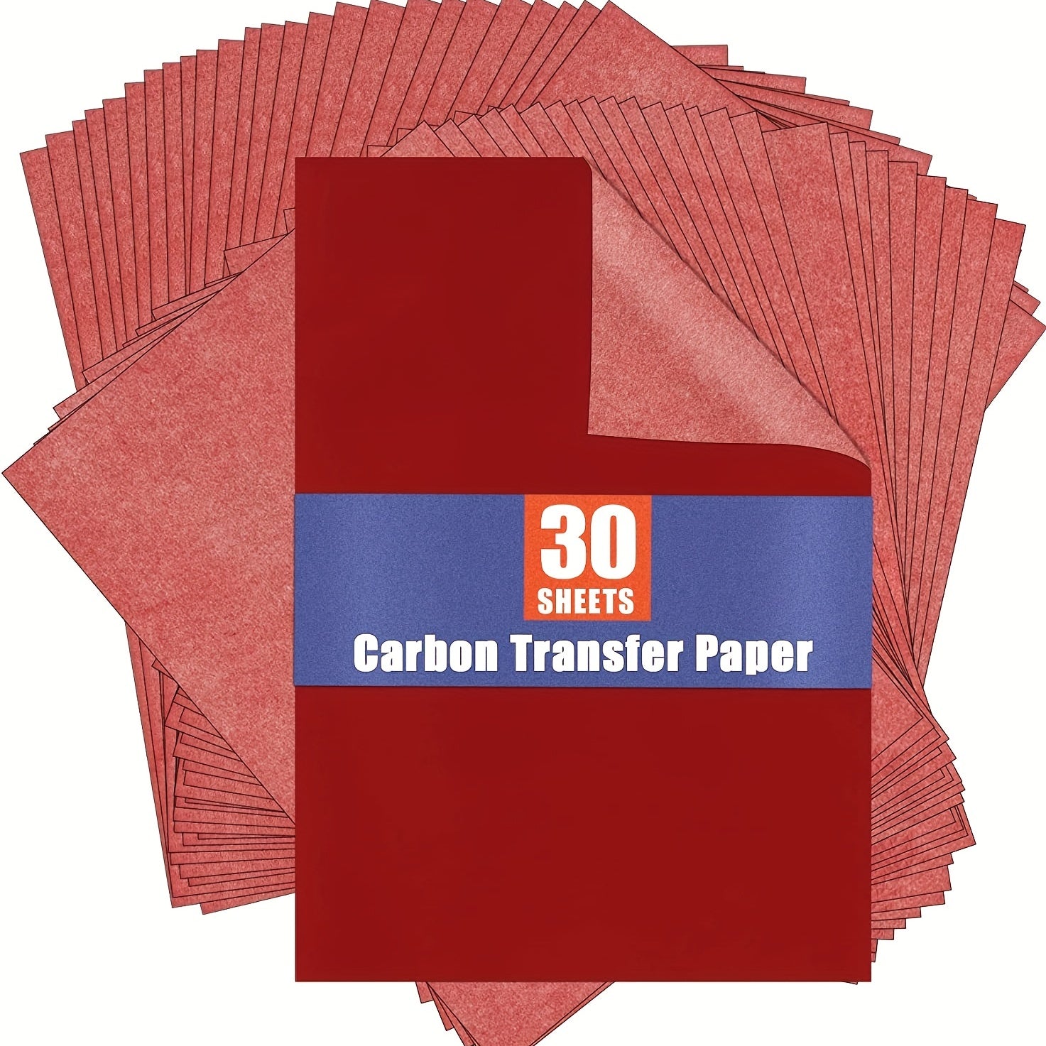 Red Carbon Paper 30pcs for Tracing Transfer Graphite - Drawing Patterns on Wood