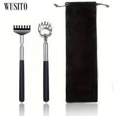 2 Pack Extendable Bear Claw Back Scratcher With Gift Bag - Stocking Stuffers
