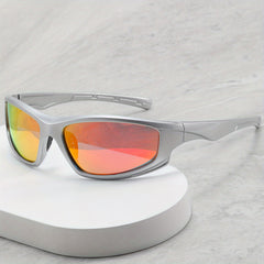 Retro Clout Mirror Lens Wrap Around Sport Sunglasses UV400