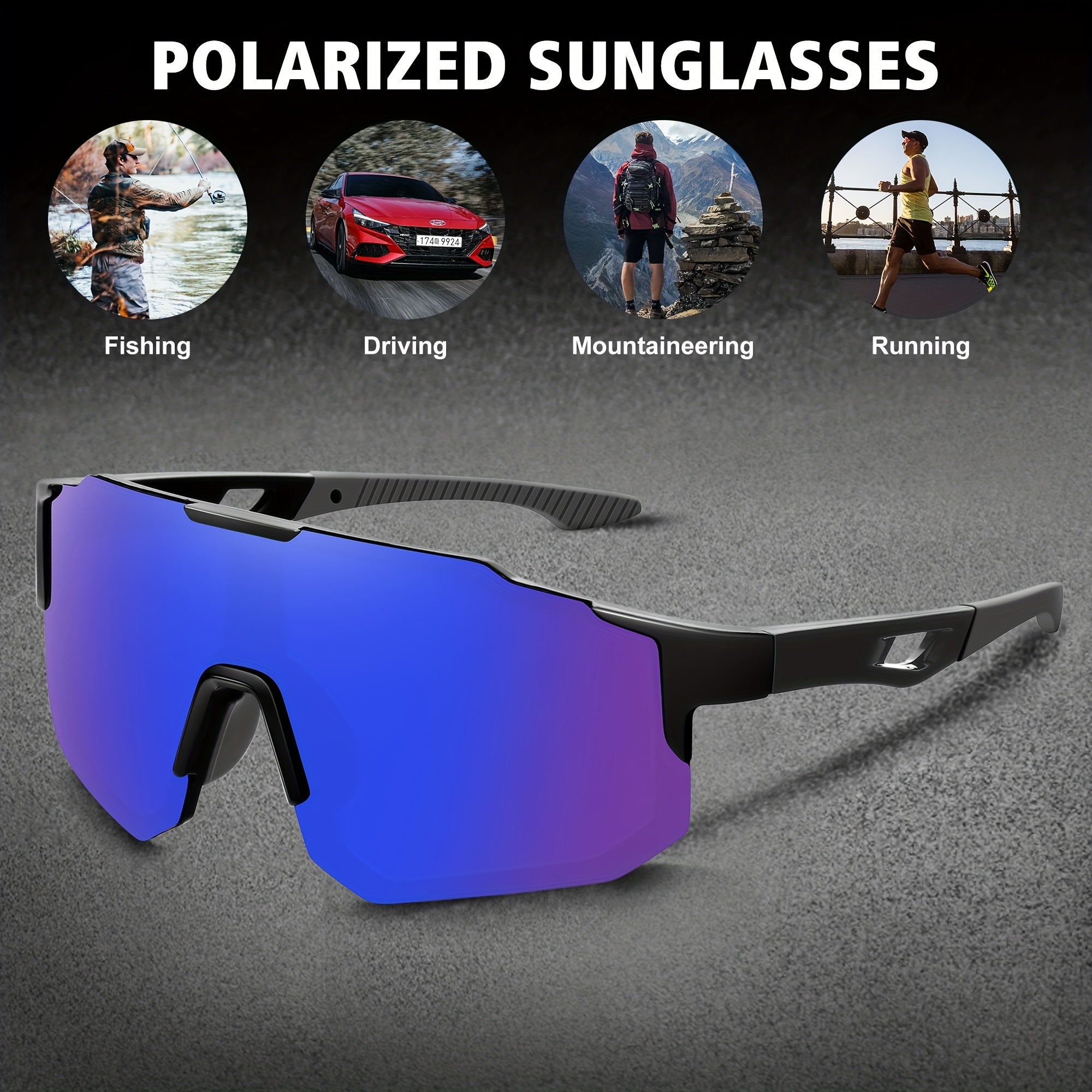 Ink Polarized Sunglasses Unisex Cycling Glasses with Packing