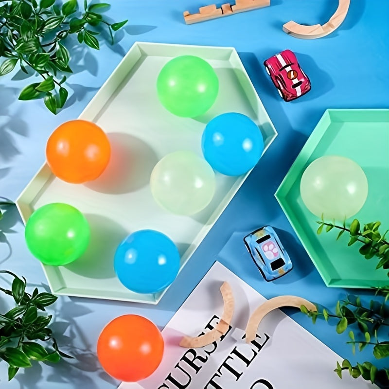 4pcs Stress Relief Glow Balls Decompressing Toys