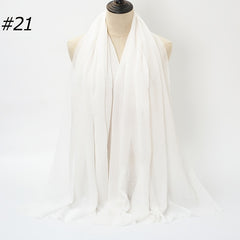 Solid Cape Lady Shawl Scarf Women Gift Scarf Scarves