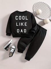Baby Boy Casual Set Trousers Long Sleeve Sweater Outfit LIKE DAD