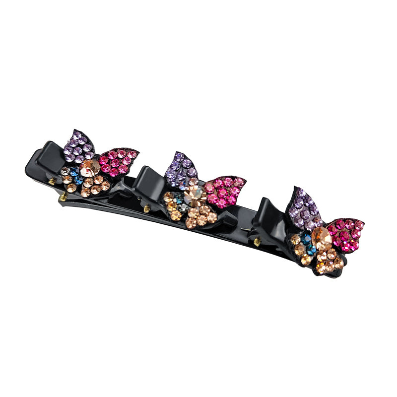 Vintage Rhinestone Butterfly Hair Clip for Women Girls