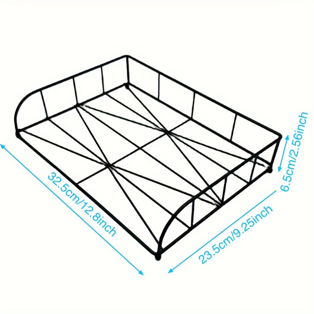 2pcs Desk File Organizer Tray Stackable Paper Letter Tray Office Document Holder