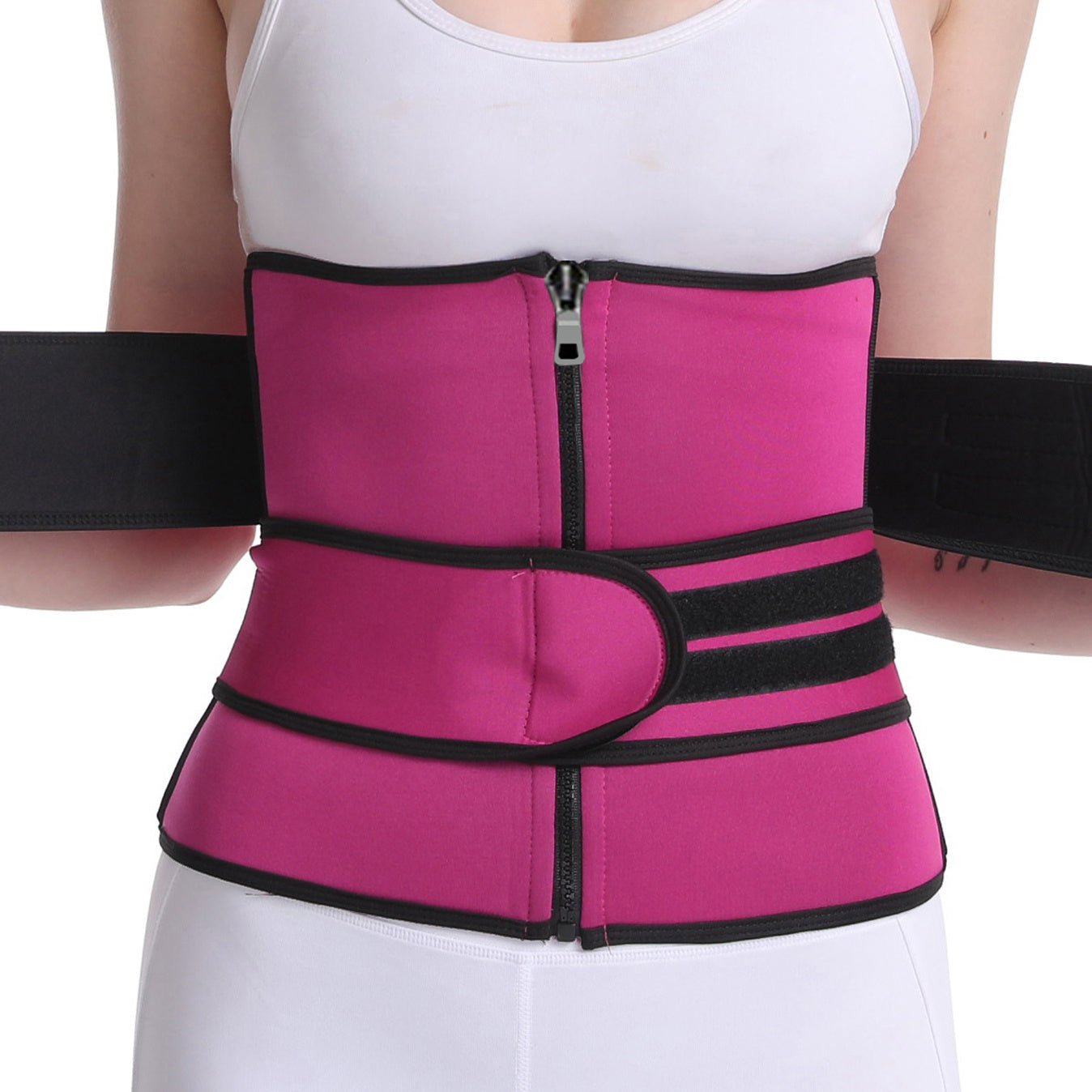 Waist Trainer Tummy Wrap Tummy Control Zipper Slimmer Belly Belt Shapewear