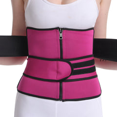 Waist Trainer Tummy Wrap Tummy Control Zipper Slimmer Belly Belt Shapewear
