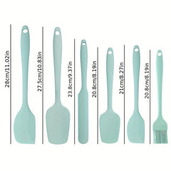 5pcs/6pcs Silicone Spatulas & Brush Baking Set