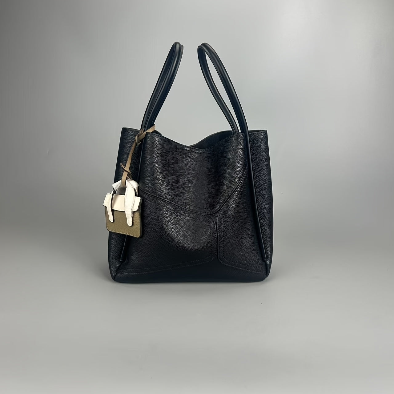 Women's Evening Shoulder Bag with Brown Accents