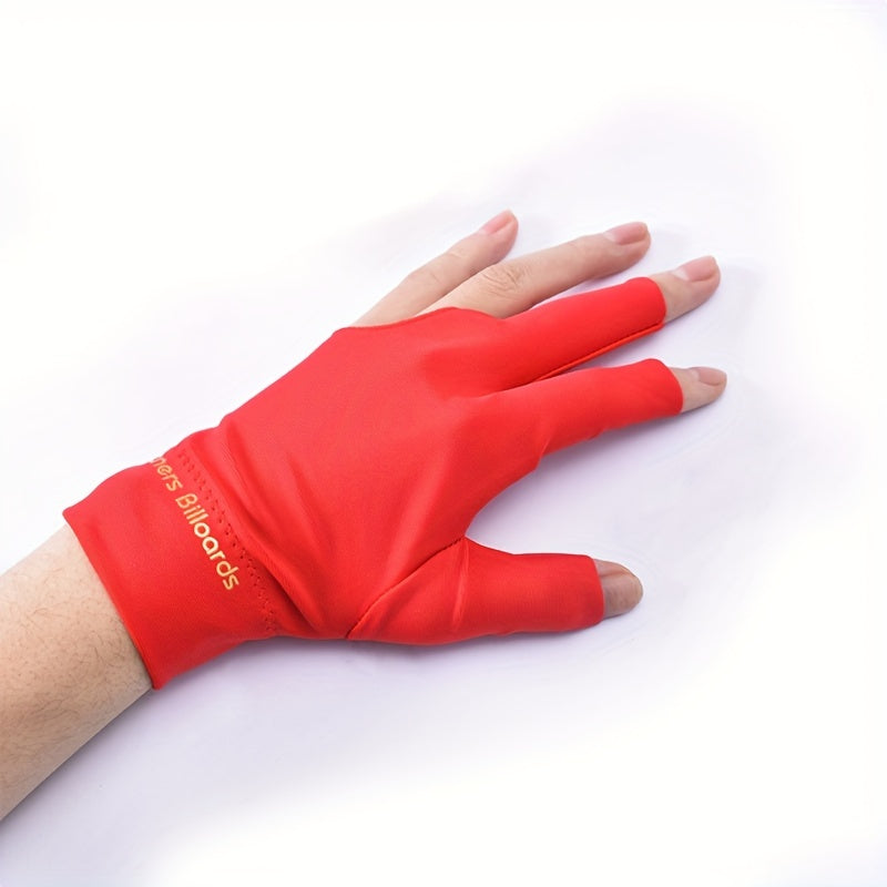 1pc Spandex Snooker Billiard Glove Pool Three Finger Glove For Left Hand