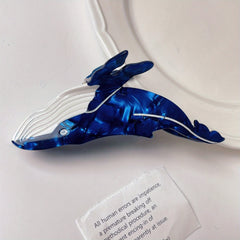 Dolphin Hair Claw Clip Ocean Animal Ponytail Holder