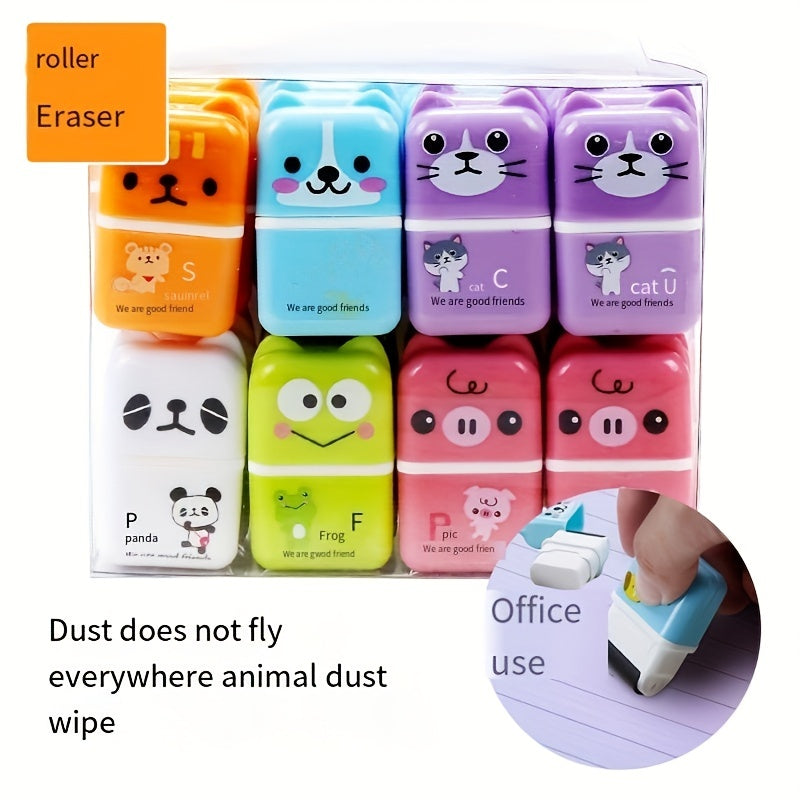 Pencil Roller Eraser With Cleaning Ball Shaving Box Eraser