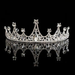 Silvery Rhinestone Crown Headband Party Favor Decorations