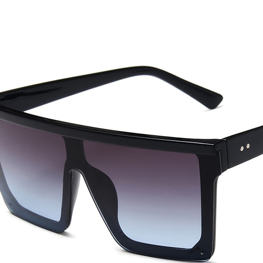 Square Sunglasses Large Flat Top UV400 Sun Shades Driving Travel