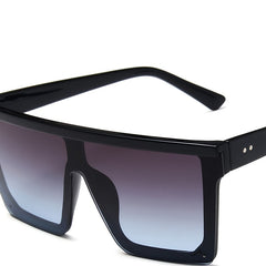 Square Sunglasses Large Flat Top UV400 Sun Shades Driving Travel