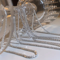 Wave Glitter Necklace for Women - Party Dating Gift Daily Decor