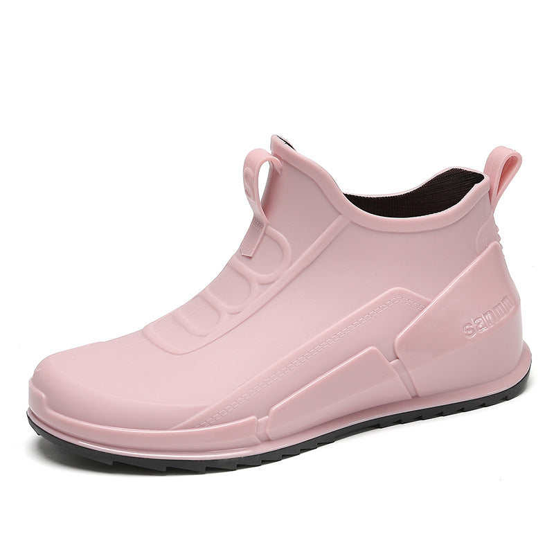 Women's Waterproof Non-slip Rain Boots - Short Rubber Kitchen Work Shoes