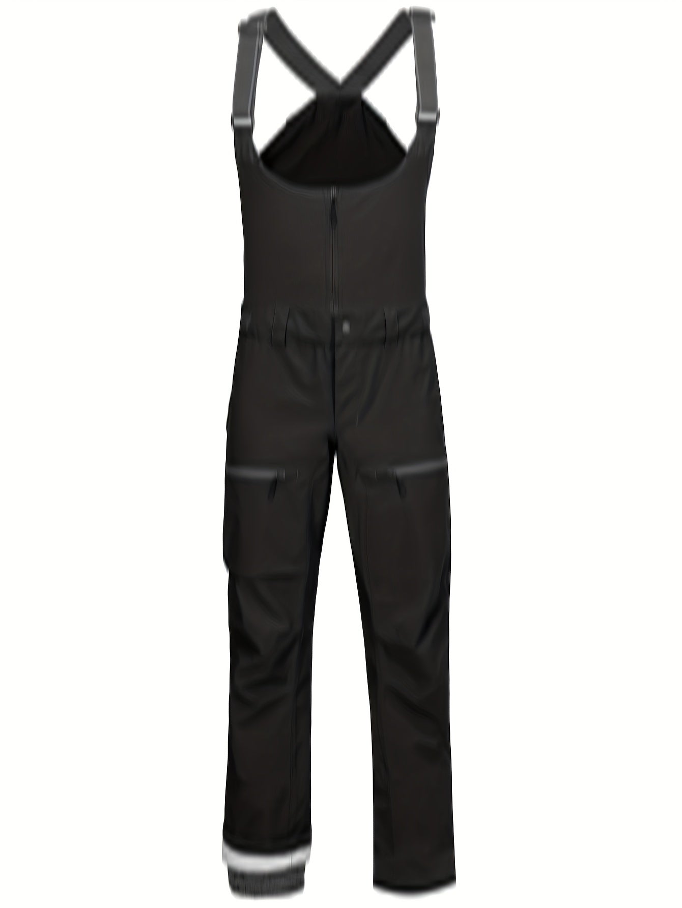 Men's Waterproof Snow Pants Windproof Overalls Pants With Suspenders