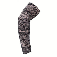 Tattoo Arm Sleeves UV Protection Sunproof Long Sleeve Elastic Sleeves