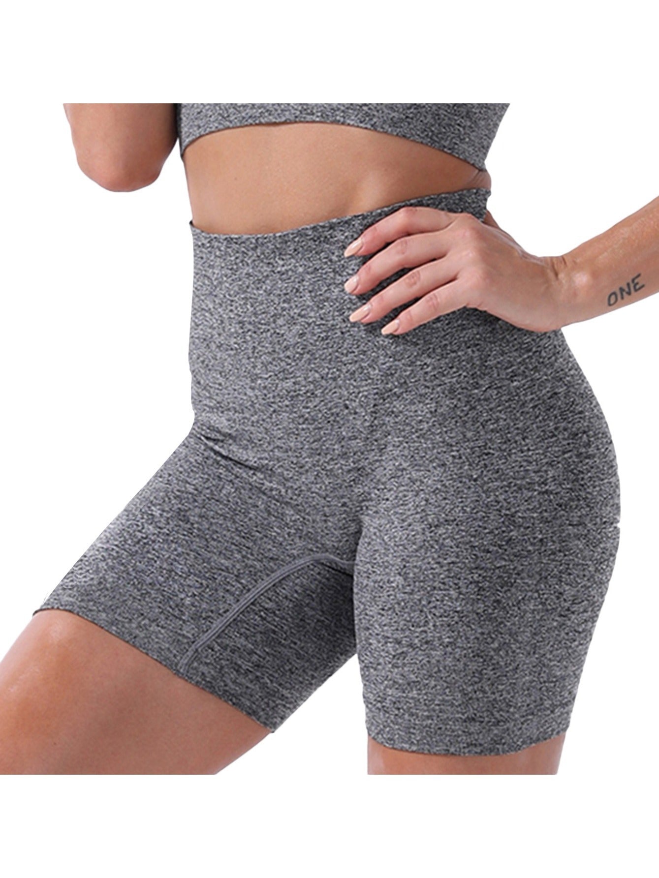 High Waist Seamless Biker Shorts for Women