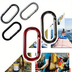 1pc Hiking Aluminum Water Bottle Hook Bag Strap Buckle Ring Outdoor Clip