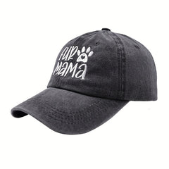 Embroidery Baseball Cap Cartoon Pet Washed Distressed Mom Dad Hats