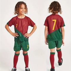Boy's Soccer Jersey & Shorts Set for Football Training