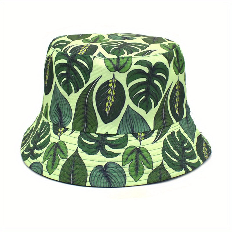 Cartoon Pattern Print Bucket Hat Lightweight Mushroom Whale Sun Hat