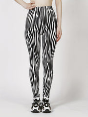 Casual Stretchy Allover Print Skinny Leggings