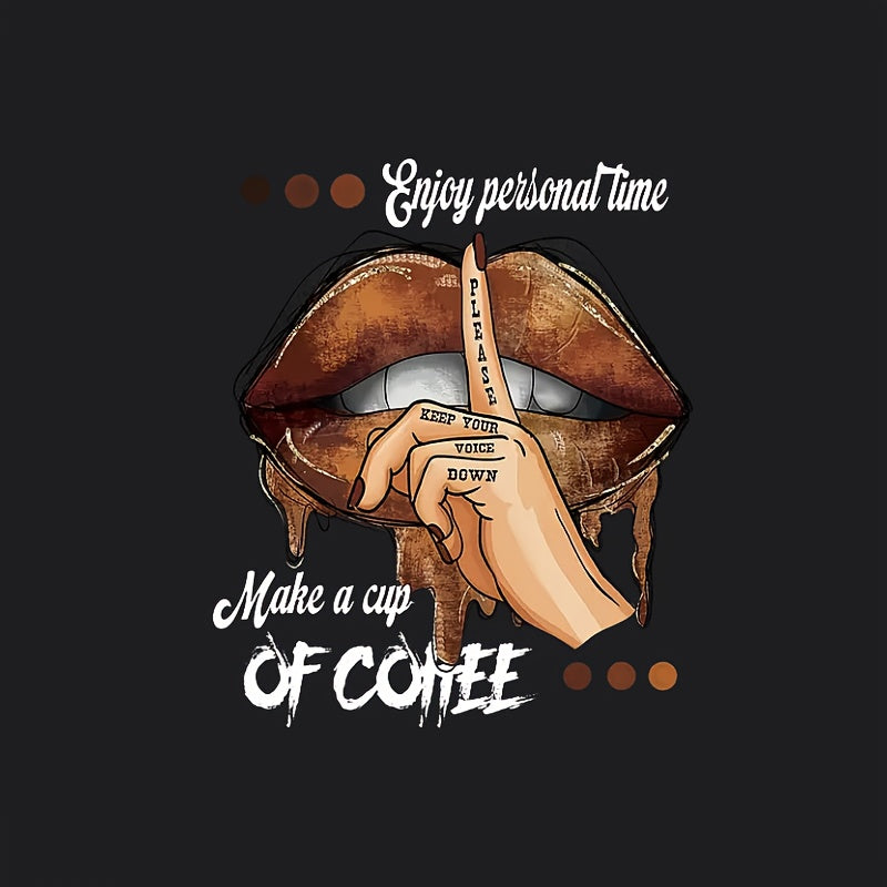 Quiet Lips Iron On Heat Transfer Decal for Clothing Customization