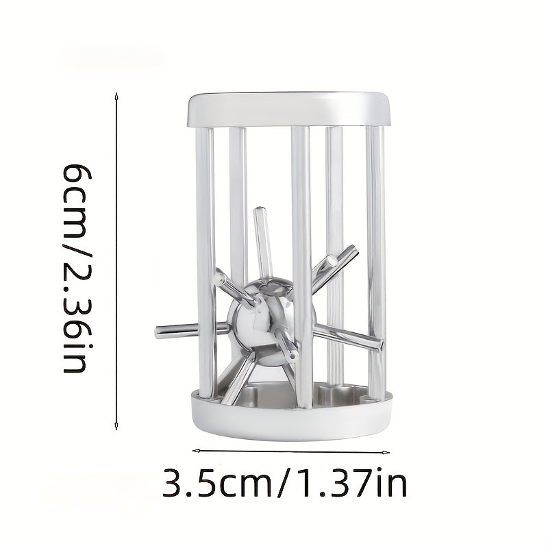 Stainless Steel Cage Challenge Game Puzzle Toy Ideal Gift for Adults