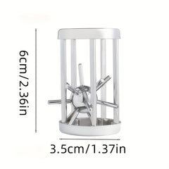 Stainless Steel Cage Challenge Game Puzzle Toy Ideal Gift for Adults