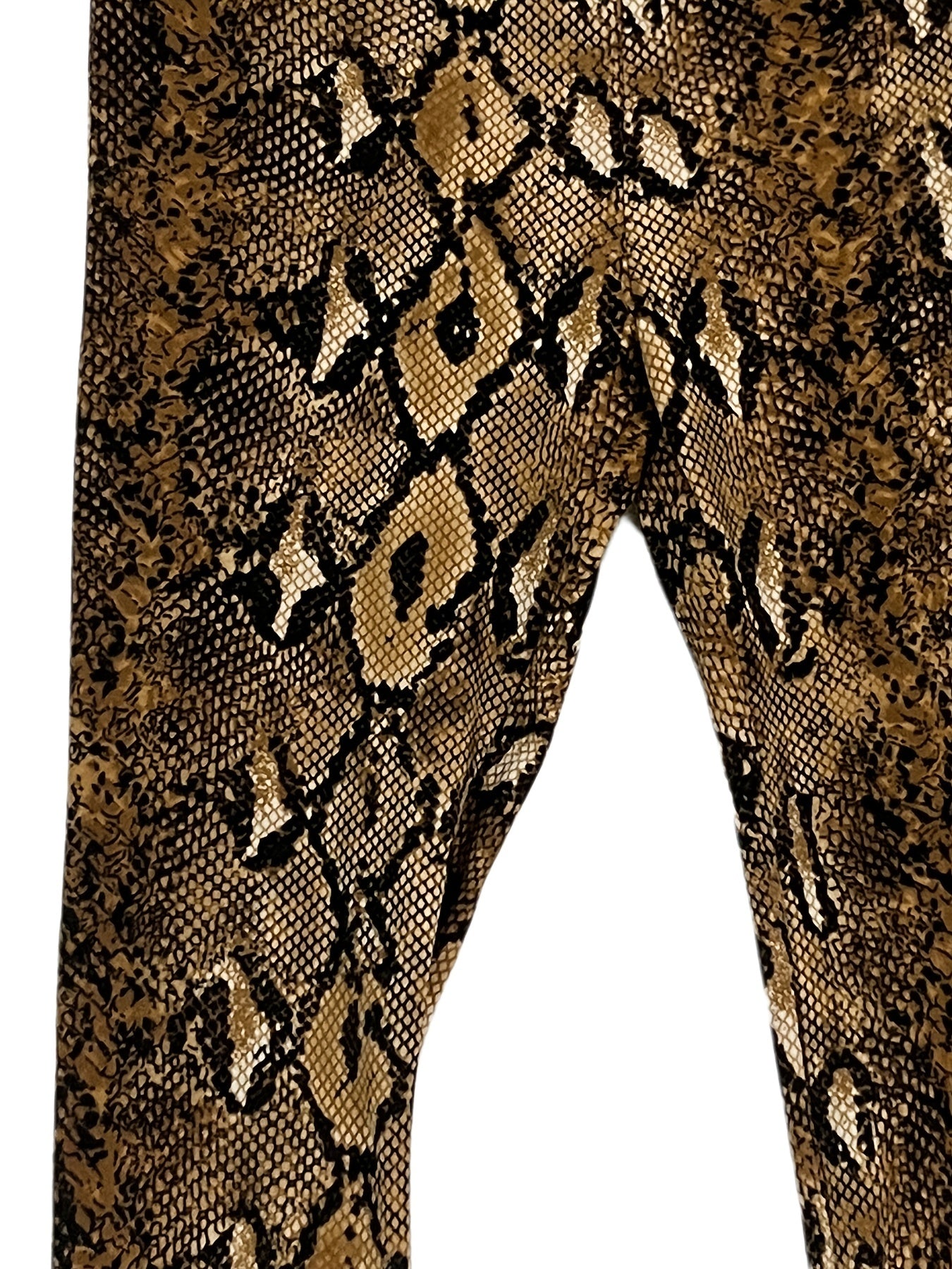  Snake Skin Print Stretch Leggings