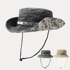 Camouflage Bucket Hat Wide Brim Sun Hat Unisex